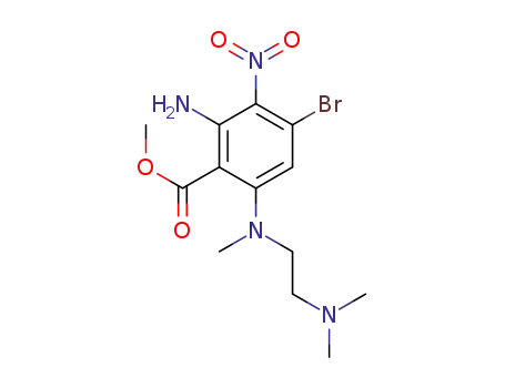 methyl 2-amino-4-bromo-6-[(2-dimethylaminoethyl)methylamino]-3-nitrobenzoate