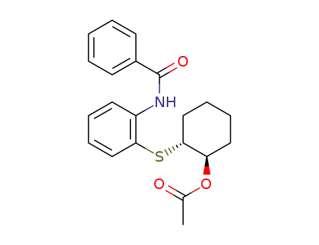 2-((2-benzamidophenyl)thio)cyclohexyl acetate
