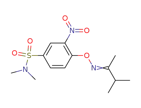 4-[1,2-Dimethyl-prop-(E)-ylideneaminooxy]-N,N-dimethyl-3-nitro-benzenesulfonamide