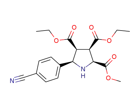 (2S,3R,4S,5R)-3,4-diethyl 2-methyl 5-(4-cyanophenyl)pyrrolidine-2,3,4-tricarboxylate