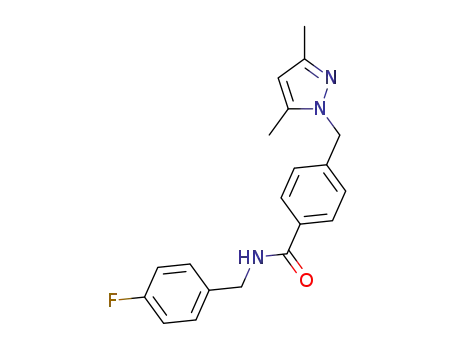N-(4-fluorobenzyl)-4-((3,5-dimethyl-1H-pyrazol-1-yl)methyl)benzamide