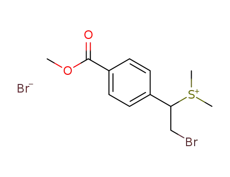 (2-bromo-1-(4-(methoxycarbonyl)phenyl)ethyl)dimethylsulfonium bromide