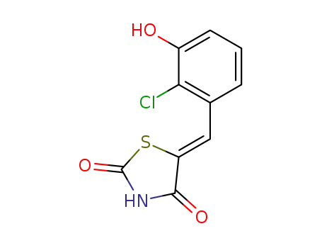 (5-(2-chloro-3-hydroxybenzylidene)thiazolidine-2,4-dione)