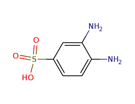 Molecular Structure of 7474-78-4 (3,4-Diaminobenzenesulfonic acid)