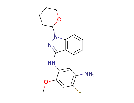 N-(4-fluoro-2-methoxy-5-nitrophenyl)-1-(tetrahydro-2H-pyran-2-yl)-1H-indazol-3-amine