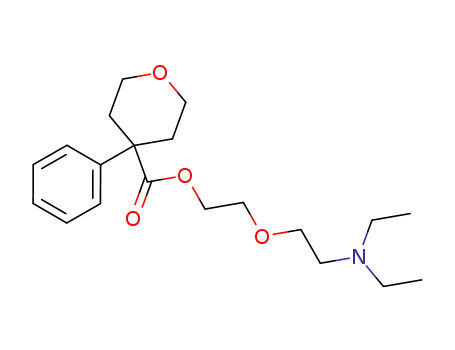 4-phenyl-tetrahydro-pyran-4-carboxylic acid-[2-(2-diethylamino-ethoxy)-ethyl ester]