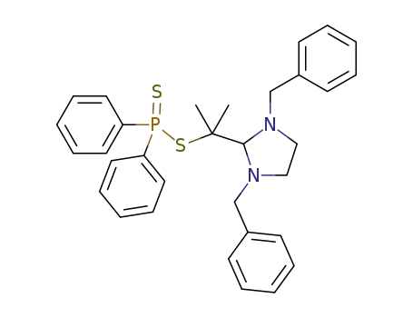 1-(1,3-dibenzyl-1,3-diazolidin-5-yl)-1-methylethyldiphenylphosphinodithioate