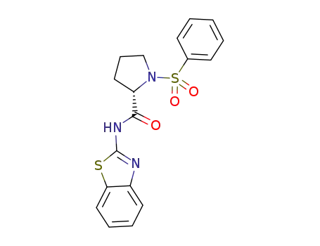 1-(benzenesulfonyl)-N-(1,3-benzothiazol-2-yl)pyrrolidine-2-carboxamide