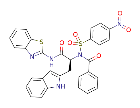 N-(1,3-benzothiazol-2-yl)-3-(1H-indol-2-yl)-2-[N-(4-nitrobenzenesulfonyl)-1-phenylformamido]propanamide