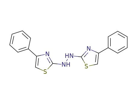 Molecular Structure of 76187-15-0 (1,2-bis(4-phenyl-1,3-thiazol-2-yl)hydrazine)