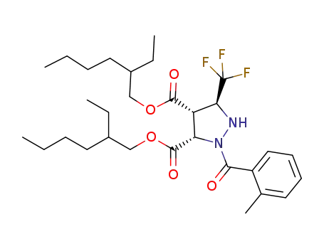 bis(2-ethylhexyl) 3,4-cis-2-(2-methylbenzoyl)-5-(trifluoromethyl)-pyrazolidine-3,4-dicarboxylate