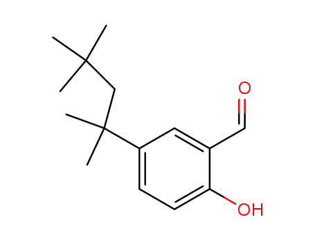 Molecular Structure of 10581-28-9 (Benzaldehyde, 2-hydroxy-5-(1,1,3,3-tetramethylbutyl)-)