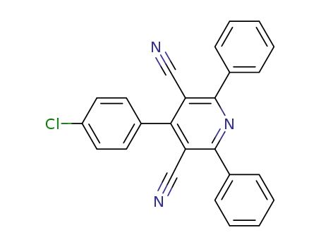 4-(4-chlorophenyl)-2,6-diphenylpyridine-3,5-dicarbonitrile