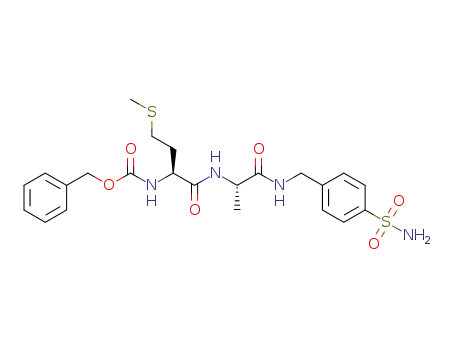 benzyl ((S)-4-(methylthio)-1-oxo-1-(((S)-1-oxo-1-((4-sulfamoylbenzyl)amino)propan-2-yl)amino)butan-2-yl)carbamate