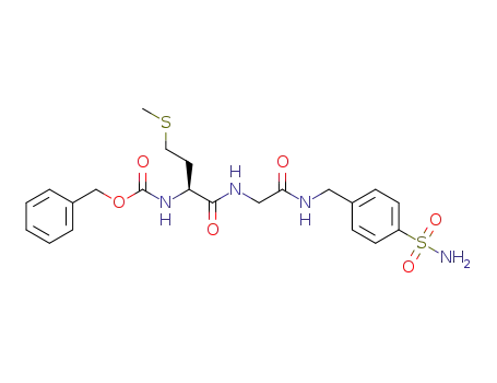 benzyl (S)-(4-(methylthio)-1-oxo-1-((2-oxo-2-((4-sulfamoylbenzyl)amino)ethyl)amino)butan-2-yl)carbamate