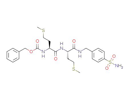 benzyl ((S)-4-(methylthio)-1-(((S)-4-(methylthio)-1-oxo-1-((4-sulfamoylbenzyl)amino)butan-2-yl)amino)-1-oxobutan-2-yl)carbamate