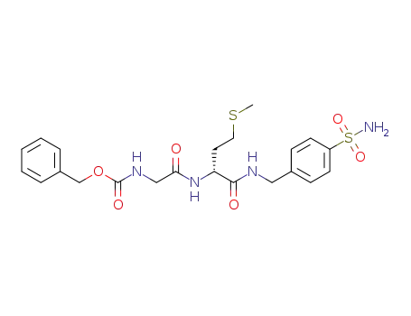 benzyl (R)-(2-((4-(methylthio)-1-oxo-1-((4-sulfamoylbenzyl)amino)butan-2-yl)amino)-2-oxoethyl)carbamate