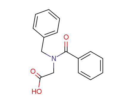 Molecular Structure of 201405-92-7 (Glycine, N-benzoyl-N-(phenylmethyl)-)