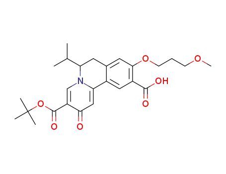 3-(tert-butoxycarbonyl)-6-isopropyl-9-(3-methoxypropoxy)-2-oxo-6,7-dihydro-2H-pyrido[2,1-a]isoquinoline-10-carboxylic acid