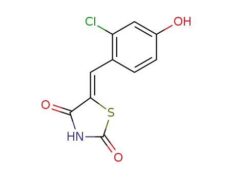 (5-(2-chloro-4-hydroxybenzylidene)thiazolidine-2,4-dione)