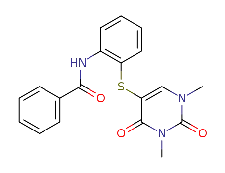 N-{2-[(1,3-dimethyl-2,4-dioxo-1,2,3,4-tetrahydropyrimidin-5-yl)-thio]phenyl}benzamide