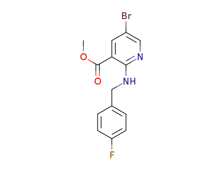methyl 5-bromo-2-{[(4-fluorophenyl)methyl]amino}pyridine-3-carboxylate