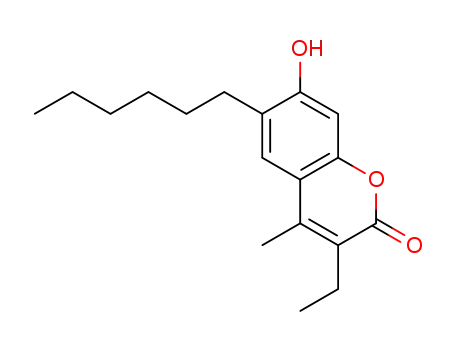 7-hydroxy-3-ethyl-6-hexyl-4-methylcoumarin