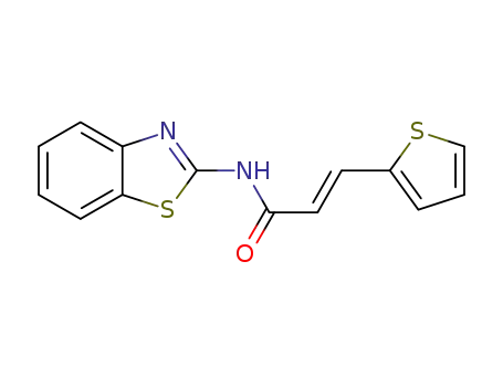 (E)-N-(1,3-benzothiazol-2-yl)-3-(thiophen-2-yl)acrylamide
