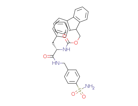 (9H-fluoren-9-yl)methyl (S)-(1-oxo-3-phenyl-1-((4-sulphamoylbenzyl)amino)propan-2-yl)carbamate