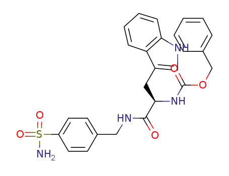 benzyl (R)-(3-(1H-indol-3-yl)-1-oxo-1-((4-sulphamoylbenzyl)amino)propan-2-yl)carbamate