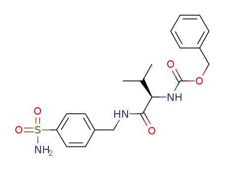 benzyl (R)-(3-methyl-1-oxo-1-((4-sulphamoylbenzyl)amino)-butan-2-yl)carbamate
