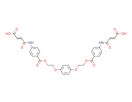 1,4-bis[4-(2-carboxyethen-1-ylcarbamoyl)phenylcarbonyloxyethoxy]benzene