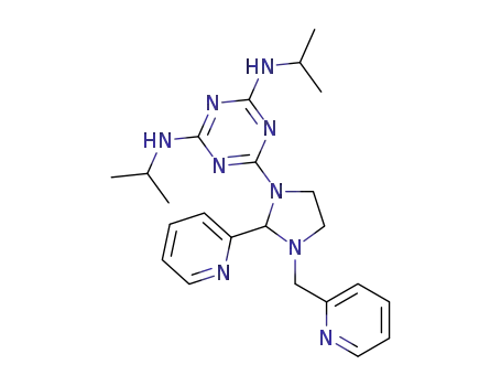 N2,N4-diisopropyl-6-(2-( pyridin-2-yl)-3-(pyridin-2-ylmethyl)imidazolidin-1-yl)-1,3,5-triazine-2,4-diamine
