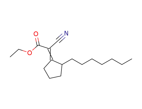 ethyl cyano(2-heptylcyclopentylidene)ethanoate