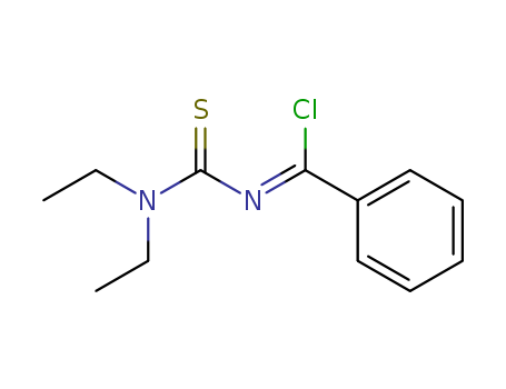 Benzenecarboximidoyl chloride, N-[(diethylamino)thioxomethyl]-