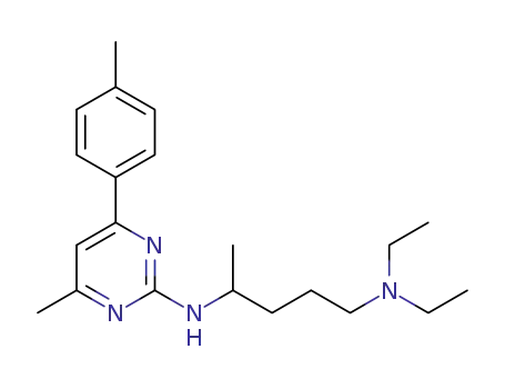 N‑[5‑(diethylamino)pentan‑2‑yl]‑4‑methyl‑6‑(4‑methylphenyl)pyrimidin‑2‑amine