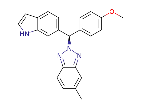 (R)-2-((1H-indol-6-yl)(4-methoxyphenyl)methyl)-5-methyl-2H-benzo[d][1,2,3]triazole