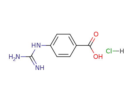 Molecular Structure of 42823-46-1 (4-Guanidinobenzoic acid hydrochloride)