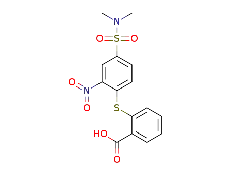 2-((4-(N,N-dimethylsulfamoyl)-2-nitrophenyl)thio)benzoic acid