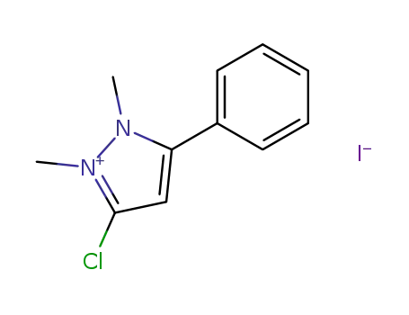 3-chloro-1,2-dimethyl-5-phenylpyrazolium iodide
