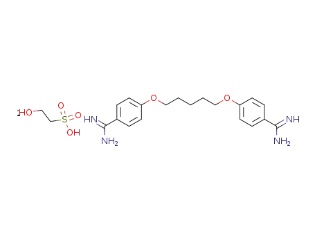 Molecular Structure of 140-64-7 (Pentamidine isethionate)