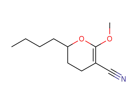 6-Butyl-2-methoxy-5,6-dihydro-4H-pyran-3-carbonitrile