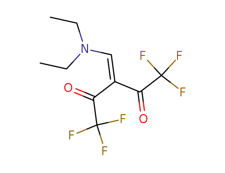 Molecular Structure of 74888-65-6 (2,4-Pentanedione, 3-[(diethylamino)methylene]-1,1,1,5,5,5-hexafluoro-)