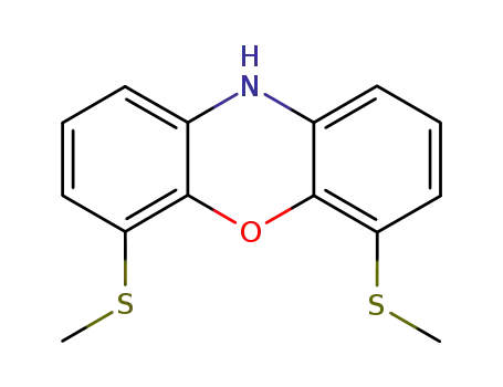Molecular Structure of 113202-14-5 (10H-Phenoxazine, 4,6-bis(methylthio)-)