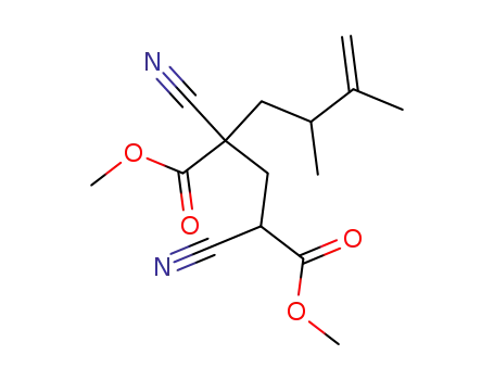 2,4-Dicyano-2-(2,3-dimethyl-but-3-enyl)-pentanedioic acid dimethyl ester
