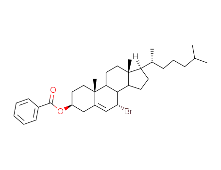Benzoic acid (3S,7S,10R,13R,17R)-7-bromo-17-((R)-1,5-dimethyl-hexyl)-10,13-dimethyl-2,3,4,7,8,9,10,11,12,13,14,15,16,17-tetradecahydro-1H-cyclopenta[a]phenanthren-3-yl ester