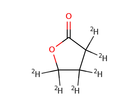 Molecular Structure of 77568-65-1 (GAMMA-BUTYROLACTONE-D6)