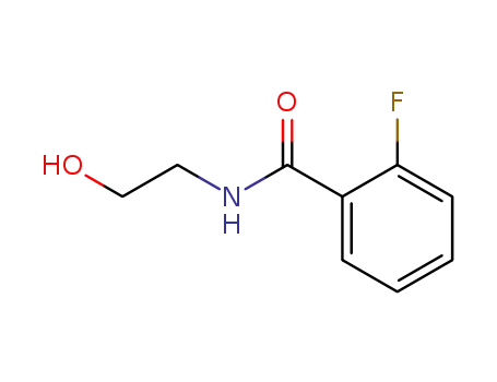 Molecular Structure of 111904-31-5 (Benzamide, 2-fluoro-N-(2-hydroxyethyl)-)