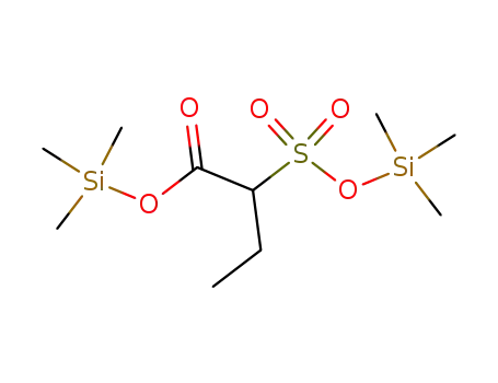 Molecular Structure of 89056-03-1 (Butanoic acid, 2-[[(trimethylsilyl)oxy]sulfonyl]-, trimethylsilyl ester)