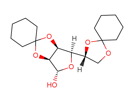 Molecular Structure of 61489-23-4 (2,3:5,6-DI-O-CYCLOHEXYLIDENE-ALPHA-D-MANNOFURANOSE)